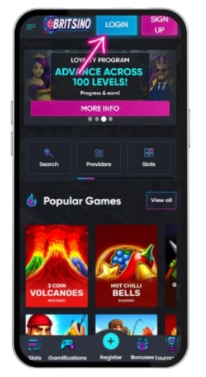 Log in to your Britsino casino account to play The Dog House Megaways slot