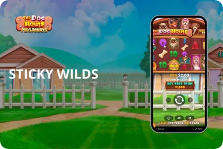 Mobile screen showing bonus choice in The Dog House Megaways.
